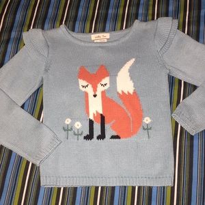 Matilda Jane Fox Sweater 6 Like New
